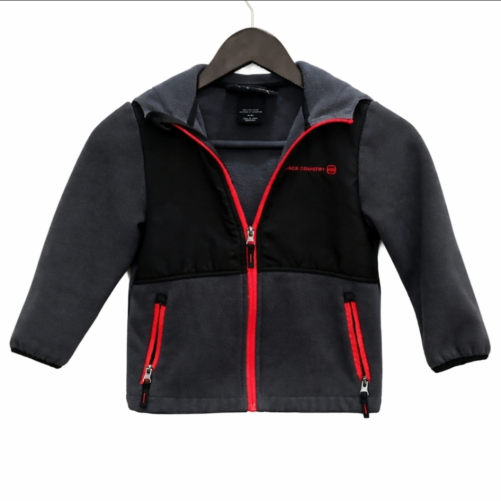 Free Country Black And Gray Boys Coat Sz 4